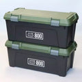 Stackable Heavy-Duty Multipurpose Storage Tote, Green/Black