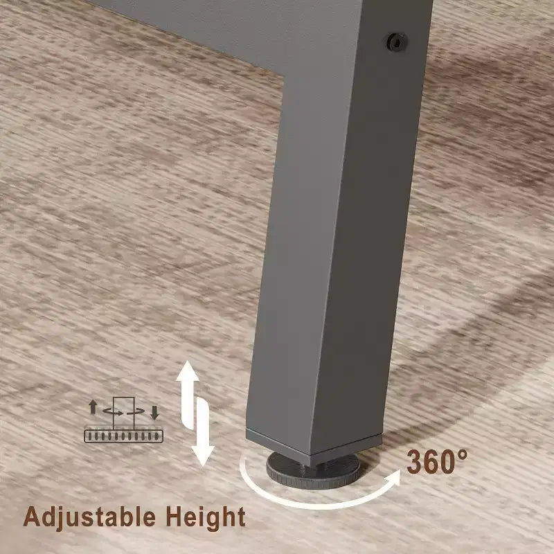 Rustic Wood Dining Table for 6-8 People, Black Metal Legs, Industrial Rectangle, 70.87"