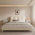Modern White Nightstand, 3-Drawer Wooden Bedside Table for Bedroom or Living Room