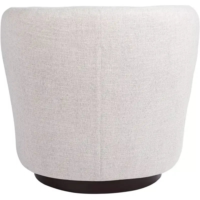 Off-White Occasional Swivel Chair, 30" Wide