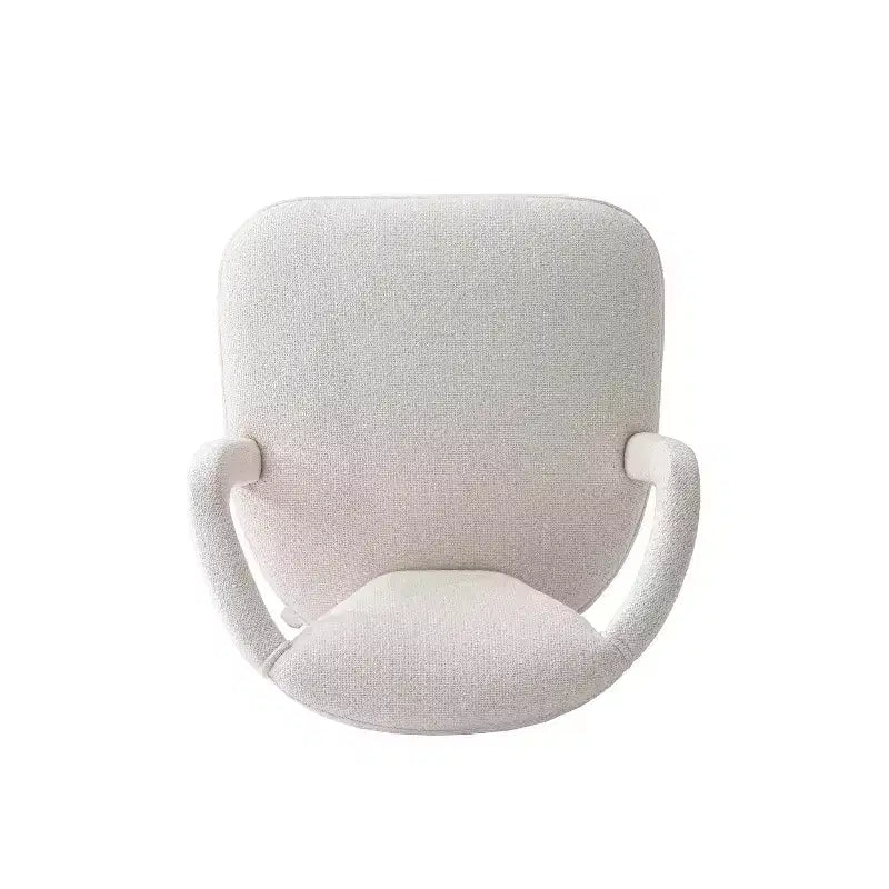 Palmer Modern Tweed Upholstered Dining Armchair, Ivory