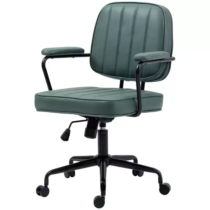 Home Office Chair, Microfiber Upholstered, Swivel Wheels, Adjustable Height & Tilt