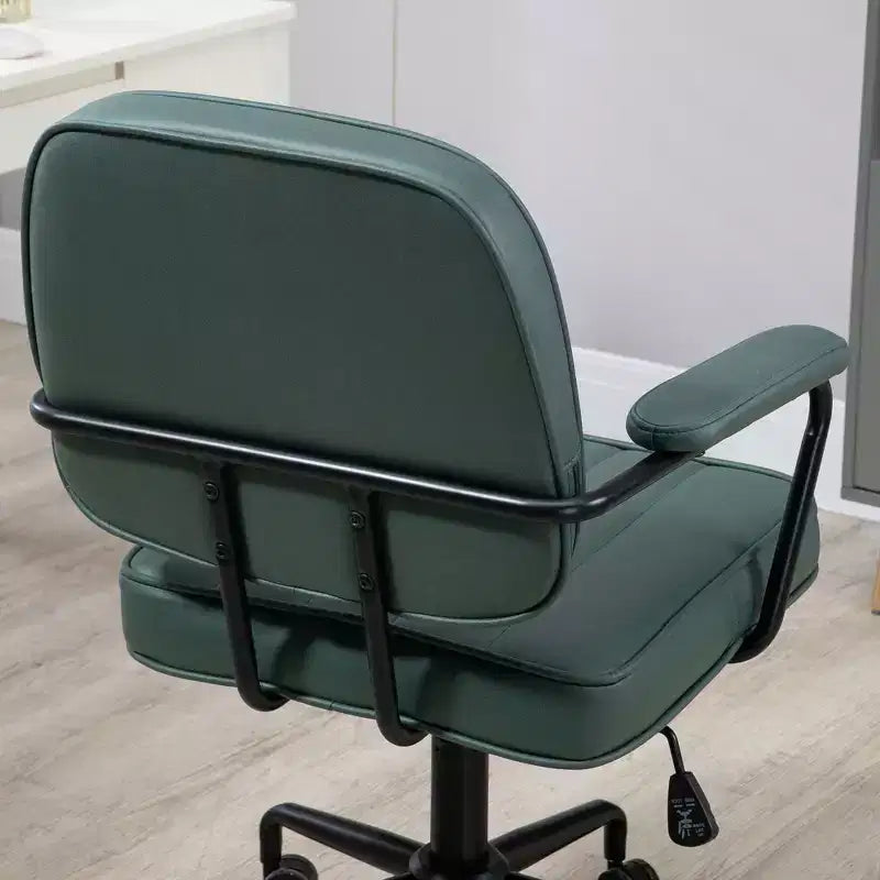 Home Office Chair, Microfiber Upholstered, Swivel Wheels, Adjustable Height & Tilt