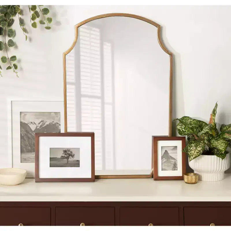 Carlow Framed Wall Mirror, 30x20, Plastic Frame