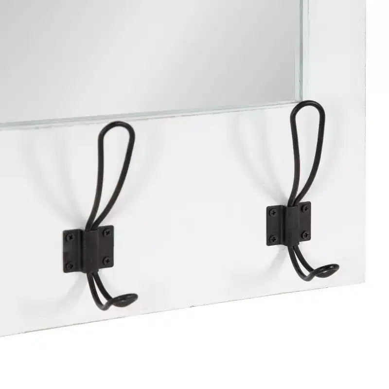Functional Wall Mirror, 18x28, Wood Frame