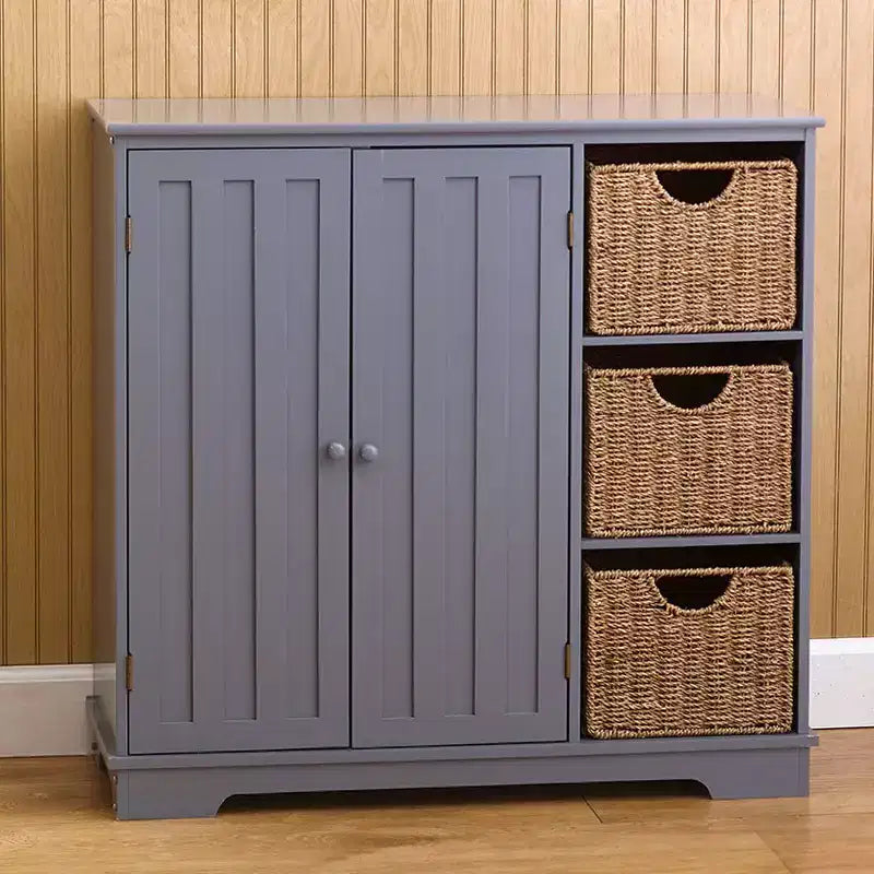 Lakeside Collection Beadboard Buffet Cabinet - Sideboard with Storage