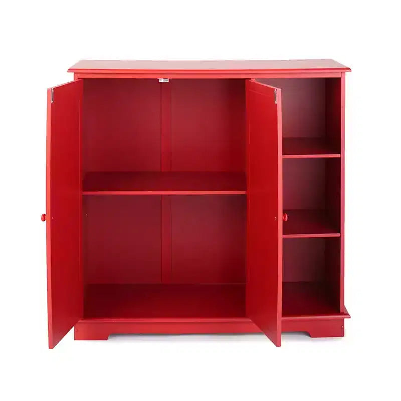 Lakeside Collection Beadboard Buffet Cabinet - Sideboard with Storage