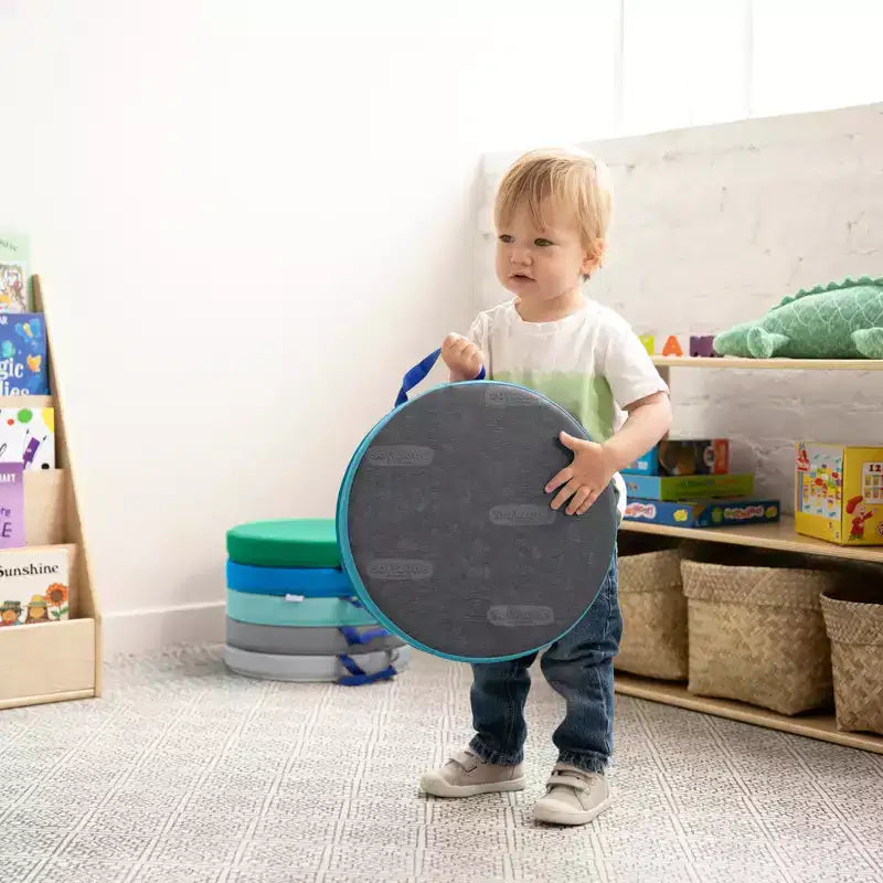 Round Floor Cushion with Handle, 6-Pack