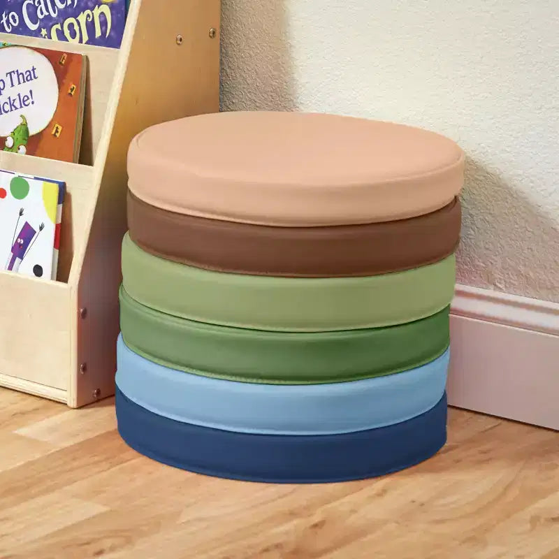 Round Floor Cushion with Handle, 6-Pack