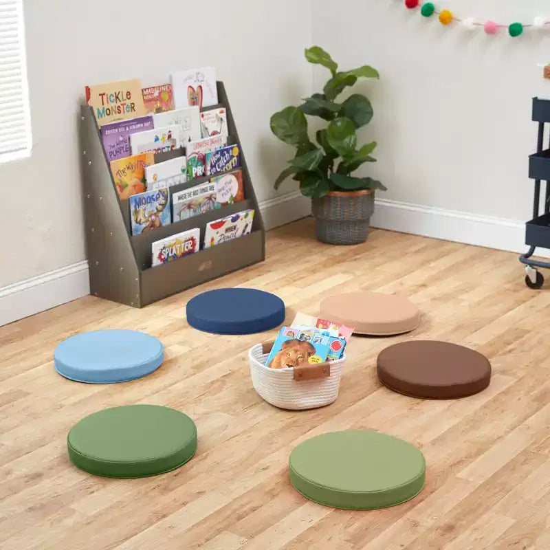 Round Floor Cushion with Handle, 6-Pack
