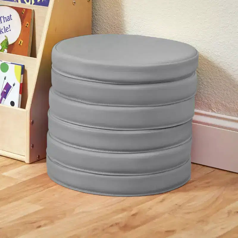 Round Floor Cushion with Handle, 6-Pack
