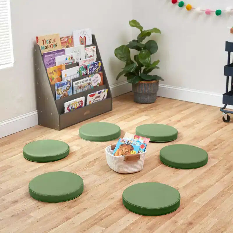 Round Floor Cushion with Handle, 6-Pack