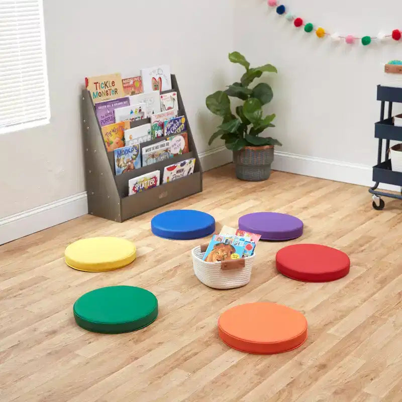 Round Floor Cushion with Handle, 6-Pack