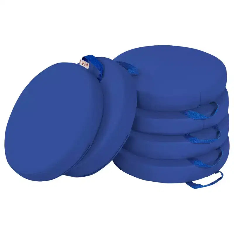 Round Floor Cushion with Handle, 6-Pack