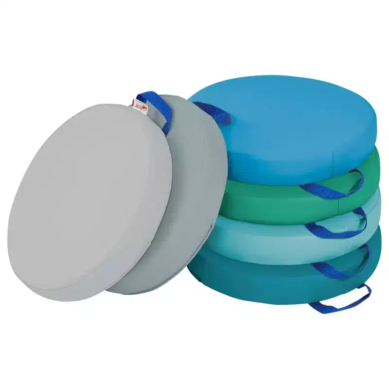 Round Floor Cushion with Handle, 6-Pack