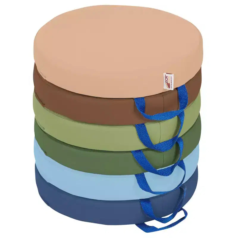 Round Floor Cushion with Handle, 6-Pack
