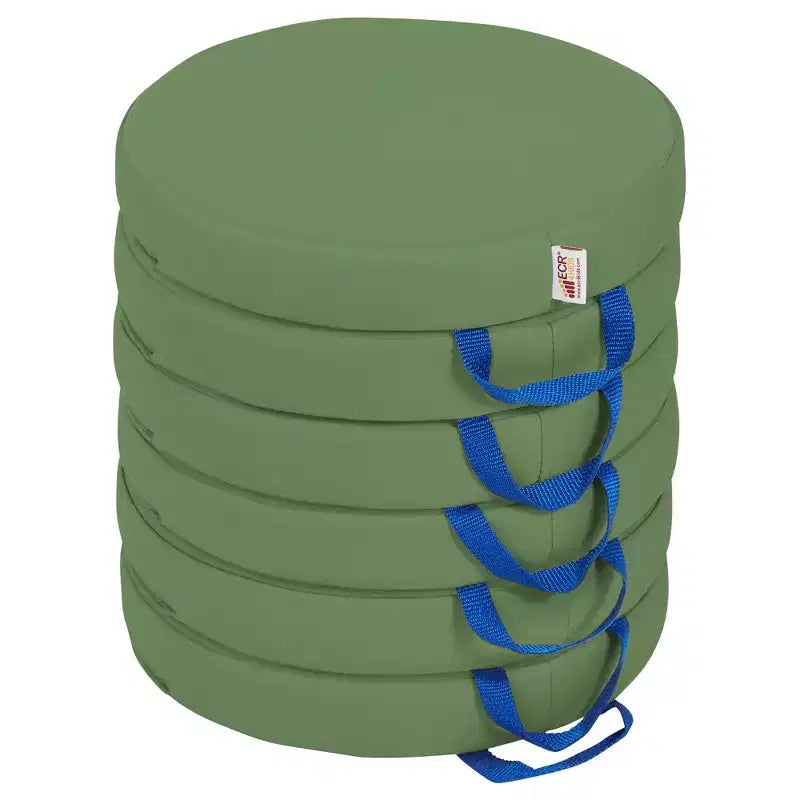 Round Floor Cushion with Handle, 6-Pack