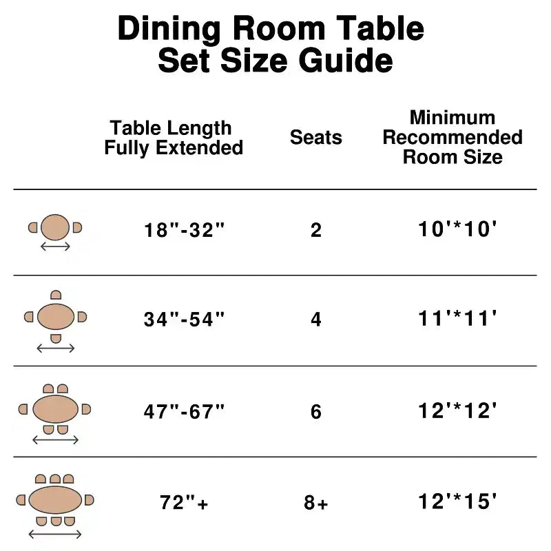 Mid-Century Round Dining Table, Solid Rubberwood, Walnut, Seats 4