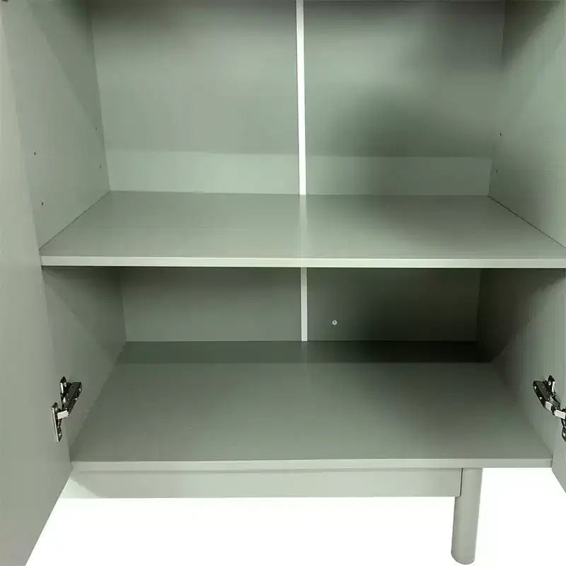 Sideboard Buffet Cabinet, Modern Kitchen Storage Cabinet with 4 Doors and Adjustable Shelves