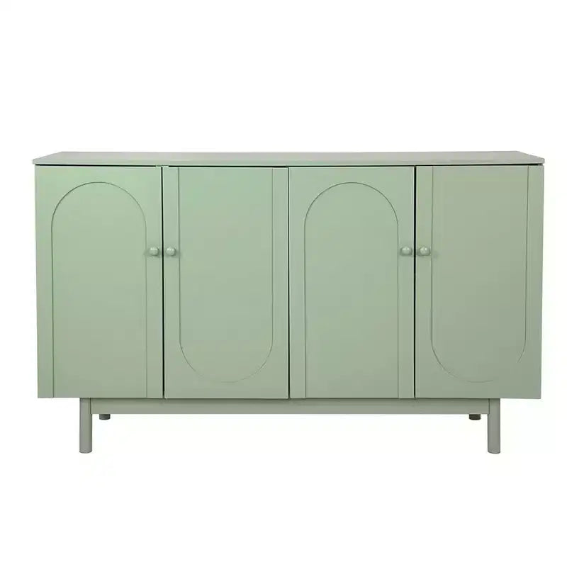 Sideboard Buffet Cabinet, Modern Kitchen Storage Cabinet with 4 Doors and Adjustable Shelves