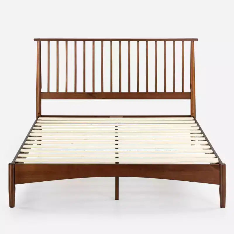 Wood Platform Bed Frame Brown