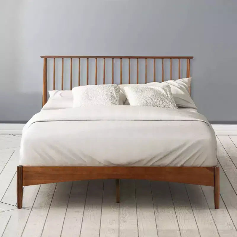 Wood Platform Bed Frame Brown