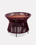 Black Red Basket Table
