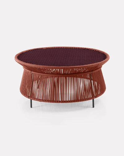 Table basse cuivrée