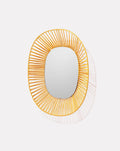 Honey Yellow Wall Mirror Oval