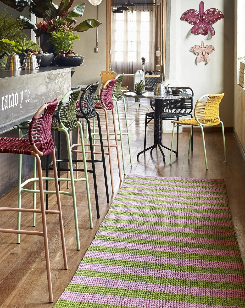 Olive Green Bar Stool