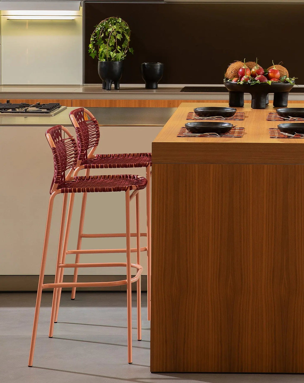 Red Bar Stool