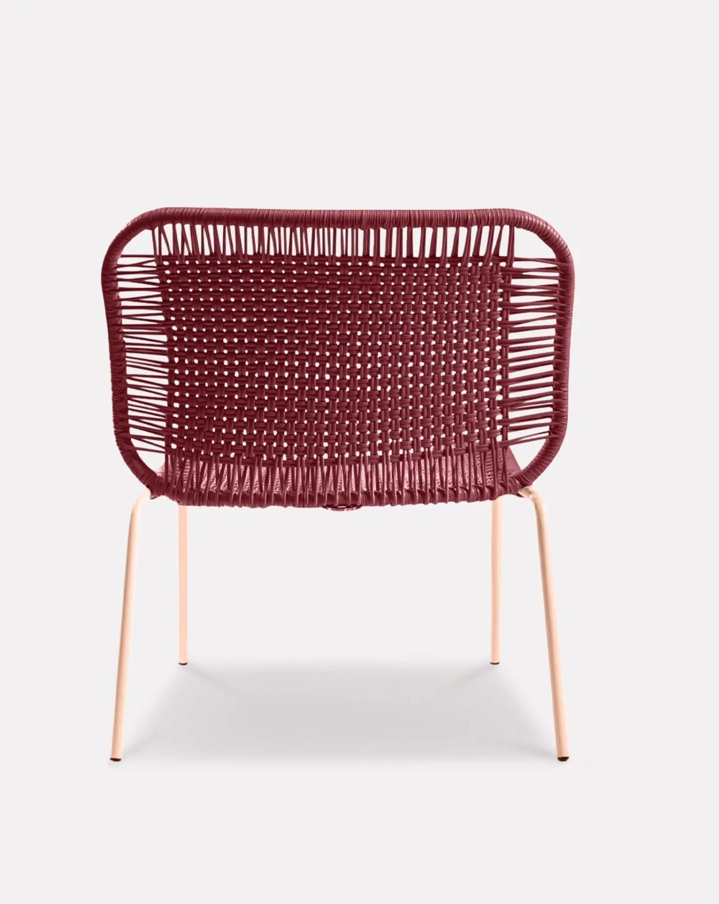 Red Lounge Chair Low