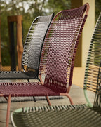 Red Lounge Chair Low