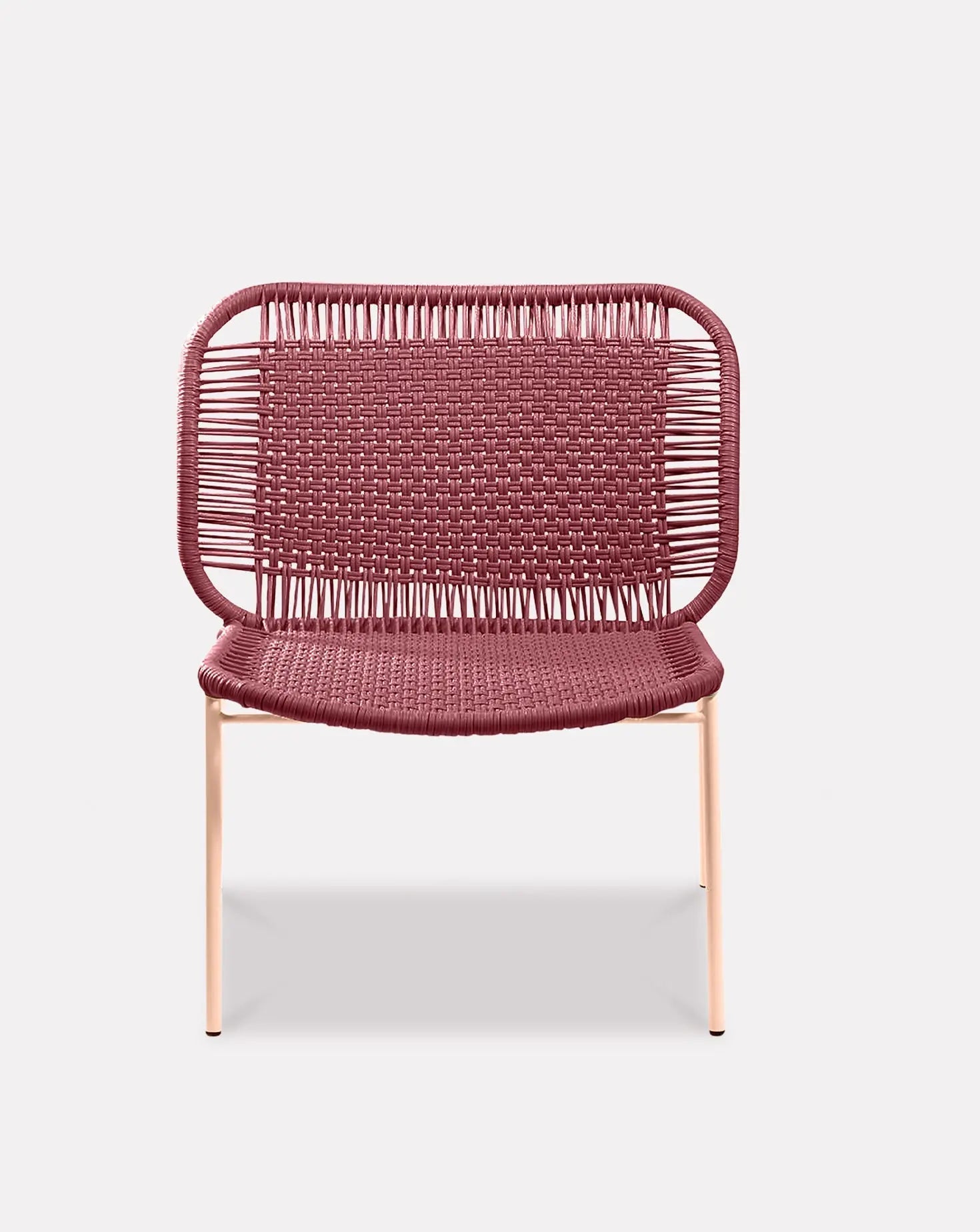 Red Lounge Chair Low