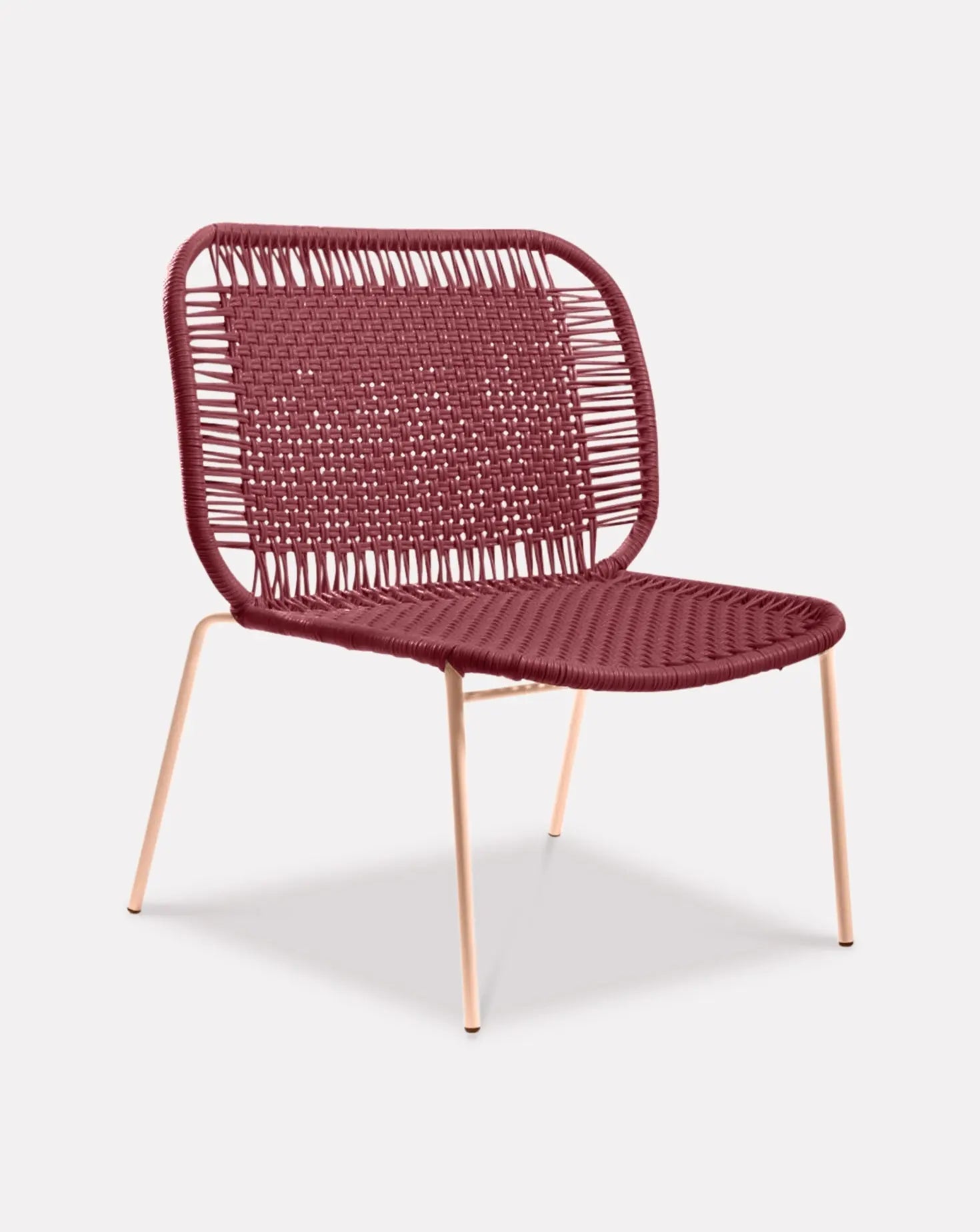 Red Lounge Chair Low