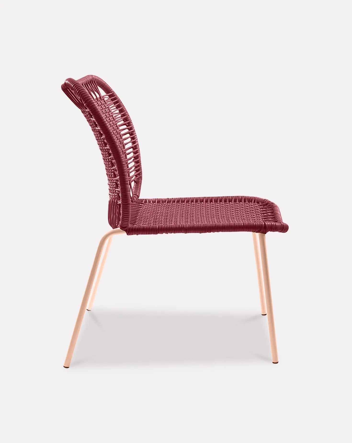 Red Lounge Chair Low