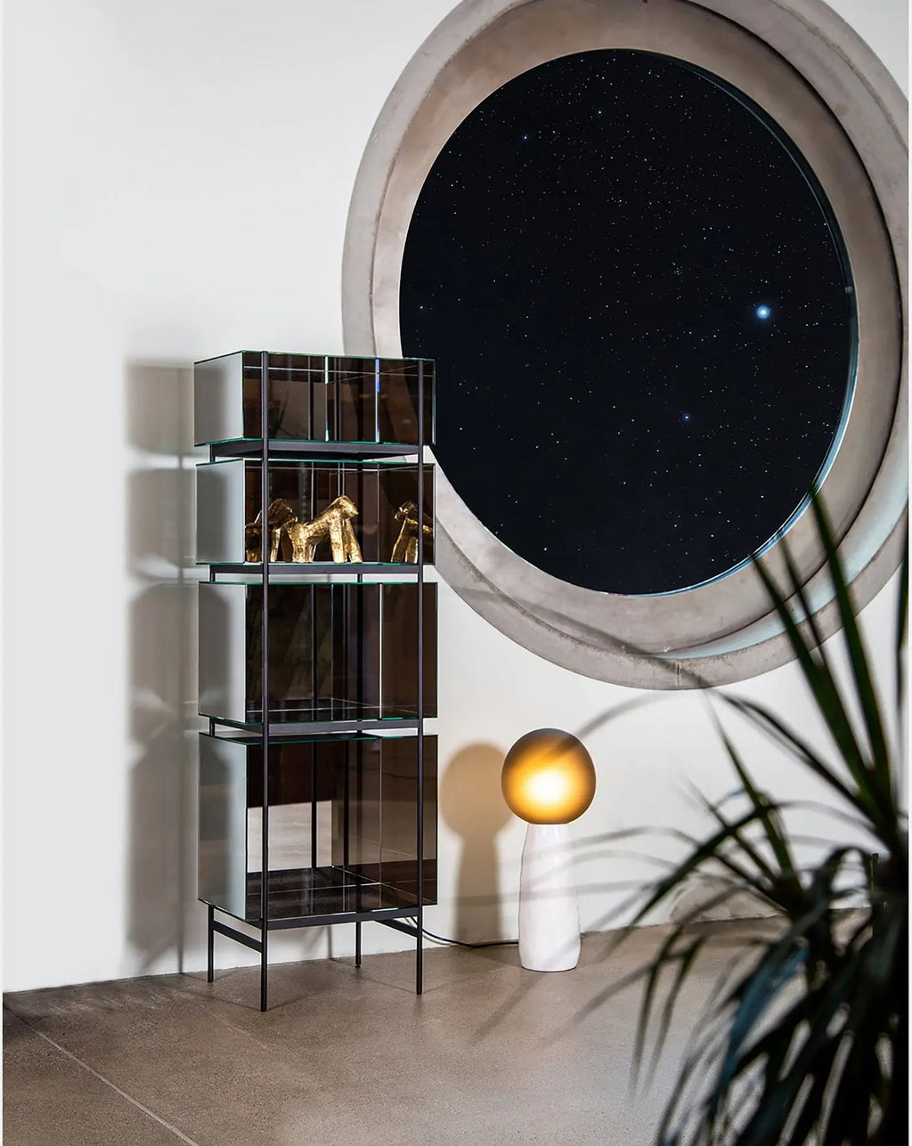 Lyn Grey Cabinet High