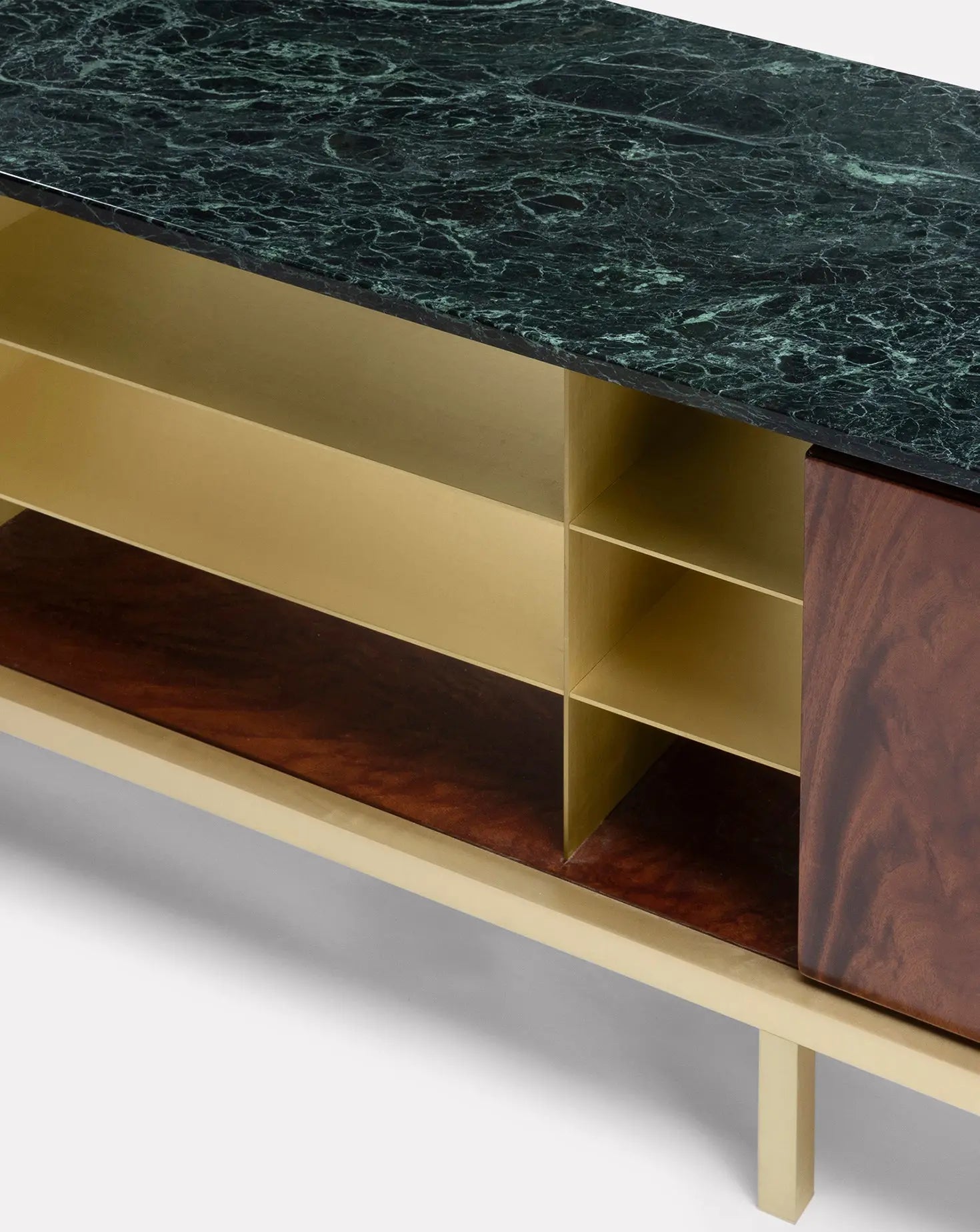 Zuan Mahogany Wood Living Cabinet