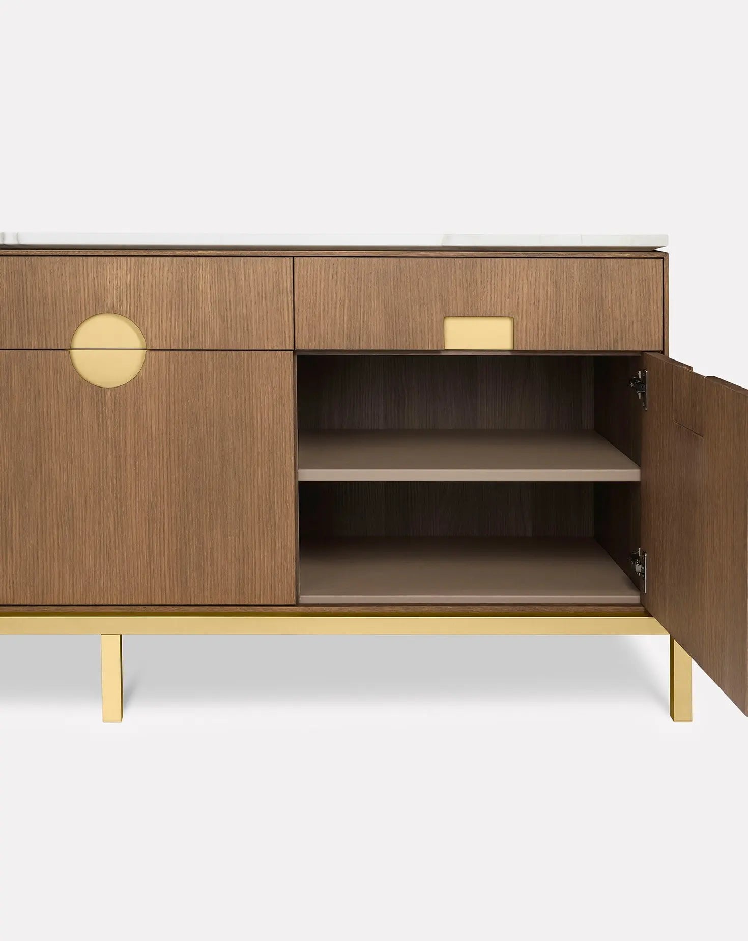 Zuan Oak Wood Dining Cabinet