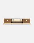 Zuan Oak Wood Living Cabinet