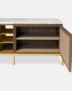 Zuan Oak Wood Living Cabinet