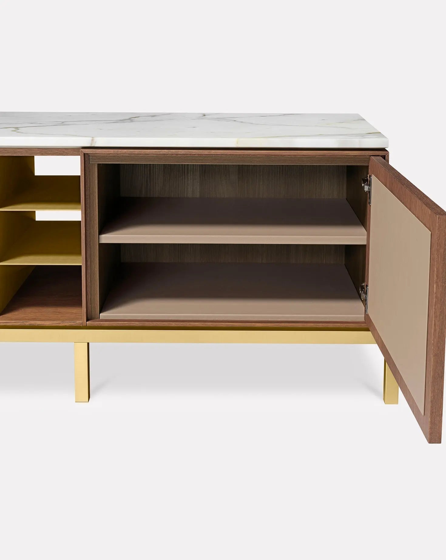 Zuan Oak Wood Living Cabinet