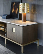 Zuan Oak Wood Living Cabinet