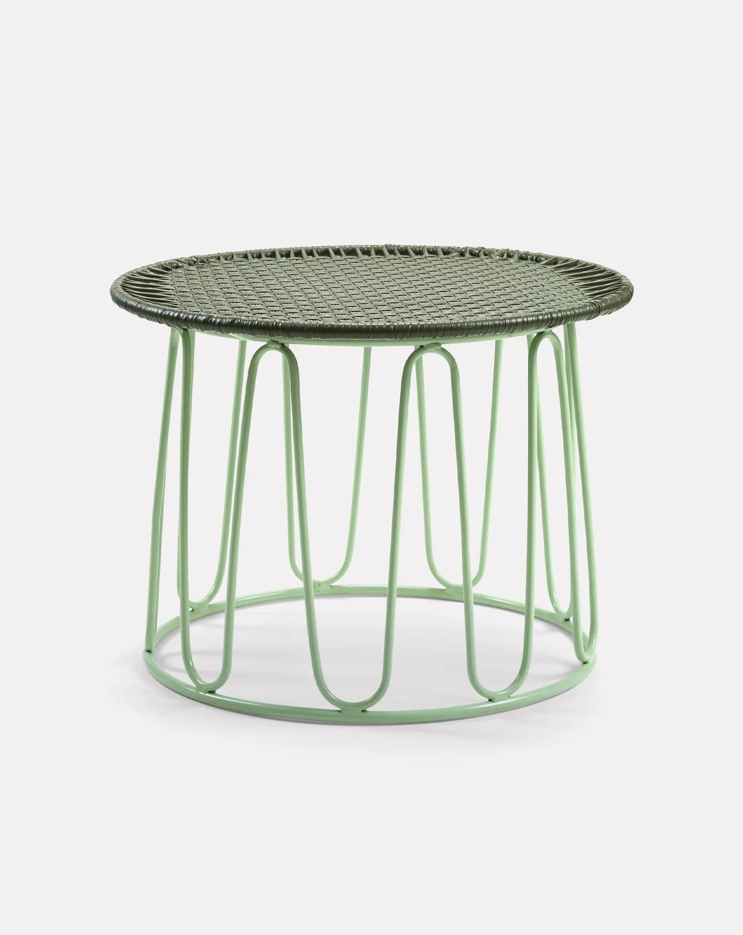 Olive Green Side Table