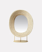Raw Natural Standing Mirror