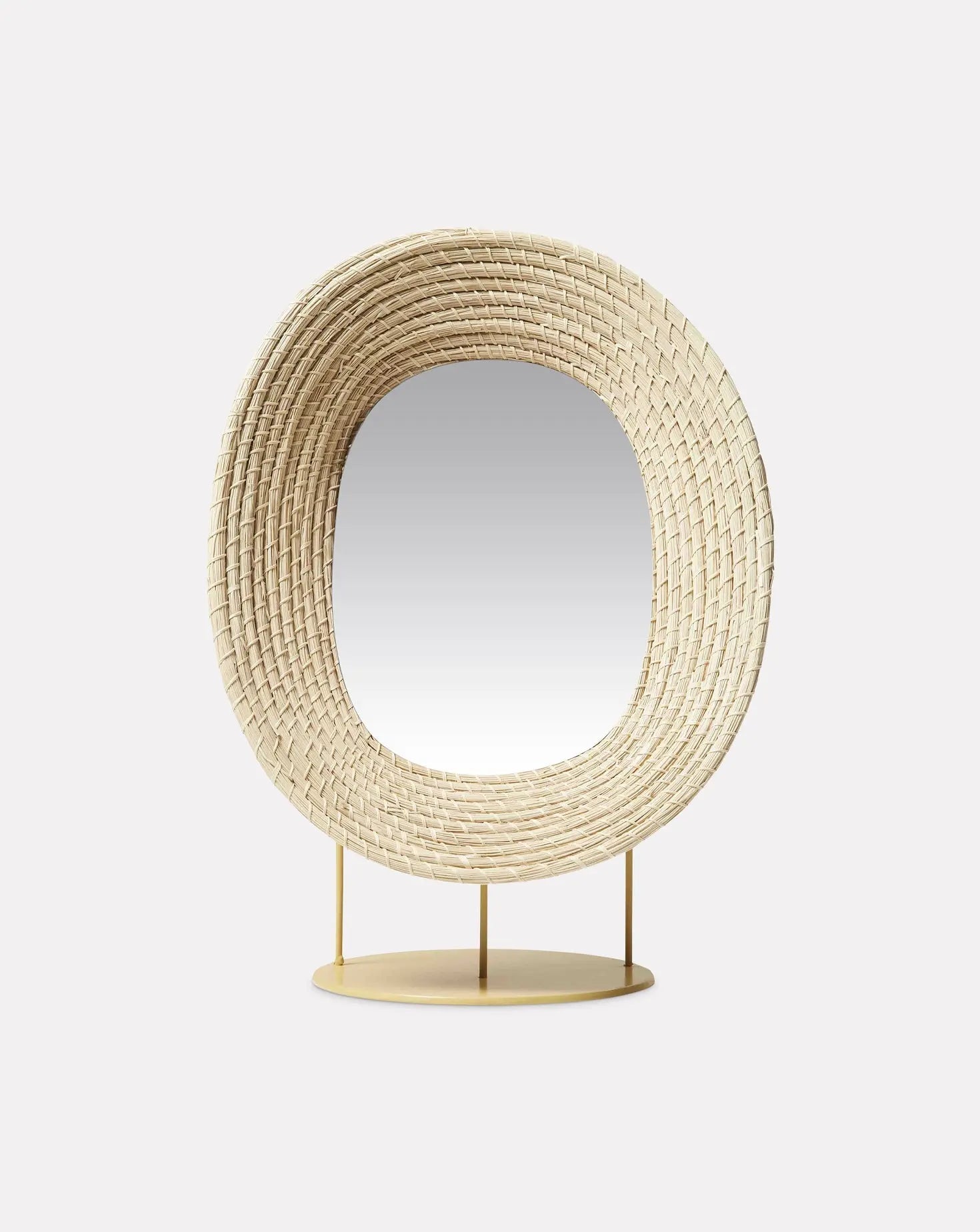 Raw Natural Standing Mirror